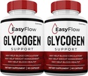 (2 πακέτο) EasyFlow κάψουλες υποστήριξης αίματος, εύκολη ροή χάπια Glyco, Glyco Optimizer κάψουλες συμπλήρωμα γλυκογόνου, 2 μήνες προσφοράς