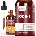 Aktif Iodine - Nascent Iodine Drops - Daha İyi Aborpsiyon için Sıvı Teslimat - Sağlıklı Enerji, Vitality, & Iodine Seviyeleri