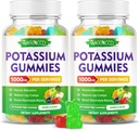 Κάλιο Citrate Gummies 1000mg, Υψηλής ισχύος Κάλιο συμπλήρωμα Gummies για ενήλικες γυναίκες & άνδρες, Πόδι στήριξης Cramps & μυϊκή υγεία, ζάχαρη-ελεύθερο, Mixfed άρωμα φρούτων, 120 κόμης