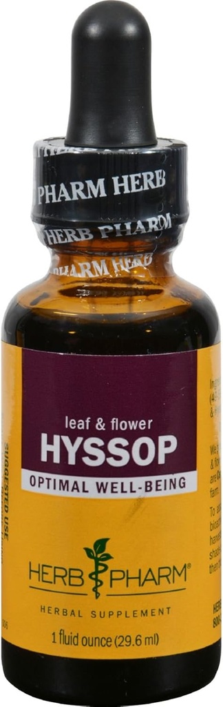 Herb Pharm, Organik Hysop Sıvı Türlemeyi Onayladı - 1 Ounce
