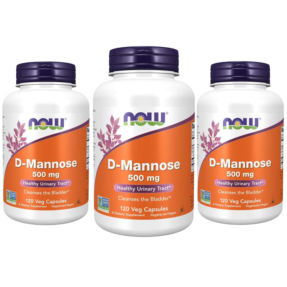 Şimdi Gıdalar Tamamlıyor, D-Mannose 500 mg, Non-GMO Projesi Doğrulandı, Sağlıklı Urinary Tract*, 120 Veg Capsules (Pazar 3)