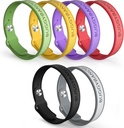 Mosquito Repellent Propertiess, 6 Pack Silikon Mosquito Repellent Bands with DEET Free, Natural & Water Bug Bilebands for Kids and Yetişkinler, Açık Seyahat Koruma Koruma