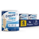 Ensure Original Vanilla Nutrition Powder | Vanilla Protein Powder | Small Meal Replacement Shake Mix | 9g Protein, 25 Vitamins & Minerals | Immune Health | 14.1 oz - 6 pack