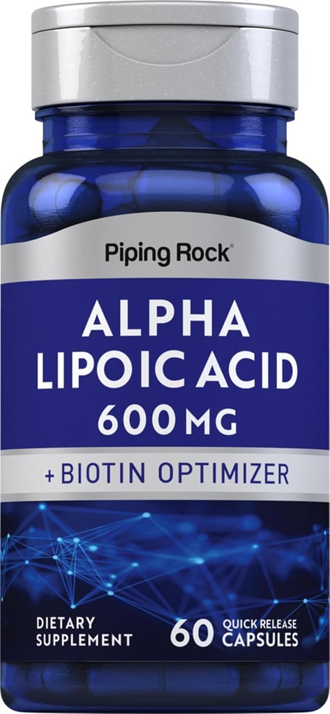 Piping Rock Alpha Lipoic Acid 600mg 