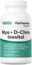 Fairhaven Health Myo-Inositol and D-Chiro Inositol Supplement for Women | 40:1 Oran | Kadın ve Hormon Dengesi için Kadın Davranış Tamam * | Vegan | 120 Myo & D-Chiro Inositol Capsules