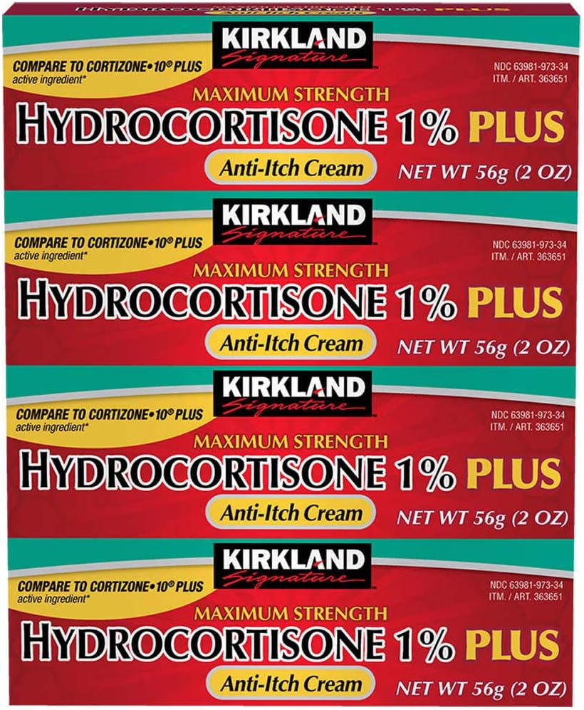 Kirkland Signature Hydrocortisone% Plus Anti-Itch Cream, 8 Ounces (Görünen 5)