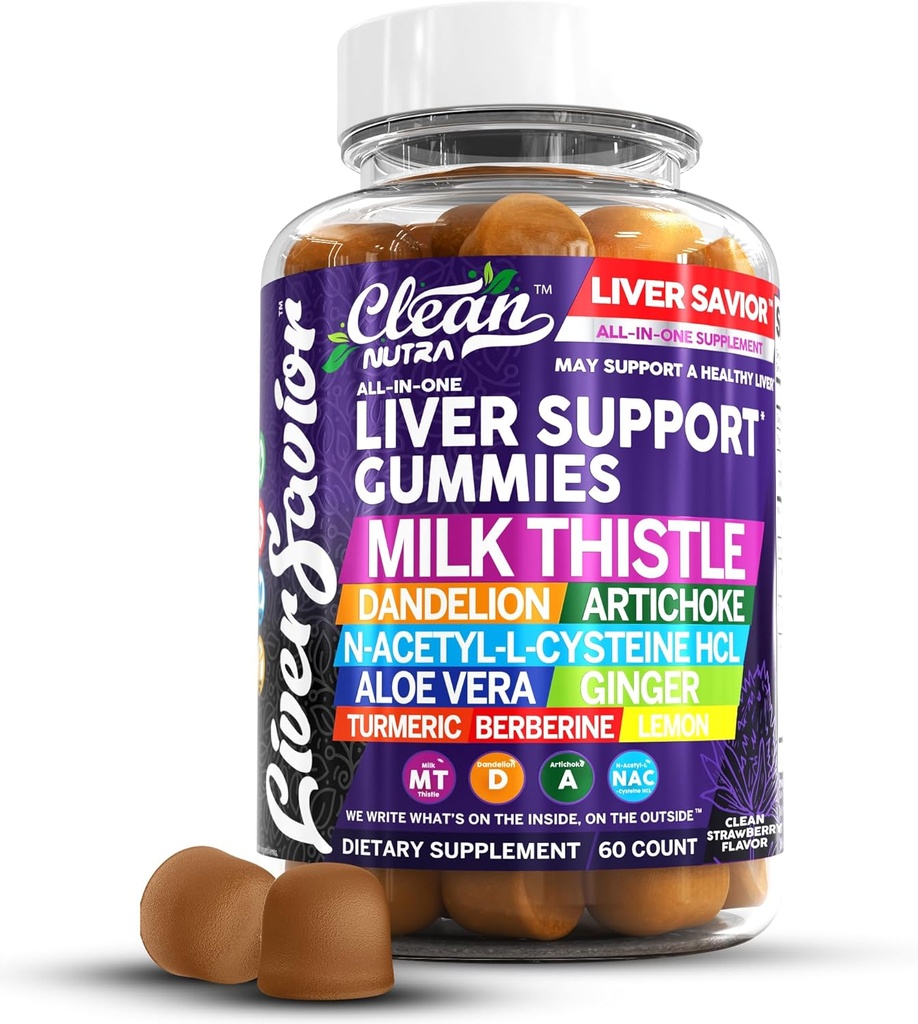 Clean Nutra Liver Cleanse Detox & Επισκευή Gummies 