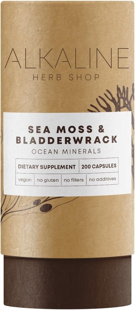 Alkaline Herb Shop Sea Moss & Bladderwrack συμπλήρωμα 200 κάψουλες