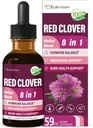 Red Clover Herb Extract Drops for Women Health Balance, 8-in-1 Herbal Formula Supplement for Menopause Hot Flashes Relief with Dong Quai & Shatavari Extract, Alkol Free Tincture. 2oz