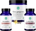Ora Organik Vegan Collagen, Probiyotiks, Prebiyotiks & BeYouTiful Sche: Aloe Vera - Vanilla Flavor, 20 Hizmet + 60 Vegan Probiyotik Capsules + Saç, Skin, & Nails Desteği, 60 Vegan Capsules