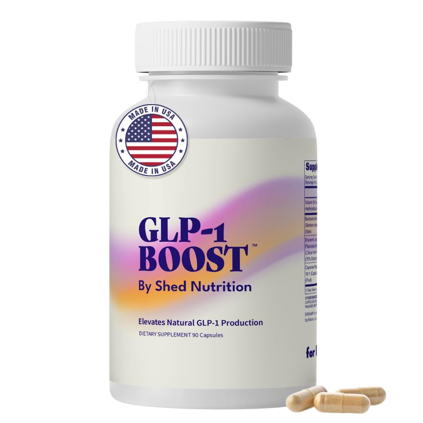 GLP-1 Boost Supplement for Women and Men – Hunger & Metabolism Support with Eriomin, Berberine & Capsaicin – Expert-Formulated to Support GLP1 Naturally – 1 Capsule Before Meals (90 Capsules)