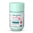 True Grace Daily Women’s Multivitamin 50+ - 60 Easy-to-Swallow Tablets - Ανοσοποιητική, Ενέργεια, Μακροζωία & Μνήμη Υποστήριξη - Vegan - Γλουτένη, Σόγια & Σιδήρου Δωρεάν - 30 Σερβιέτες