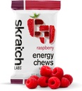 Skratch Labs Energy Chews | Gummies for Run, Bisiklet, ve Spor Performansı | Gel Alternatif | Raspberry (10 Pack) | Gluten Free, Vegan