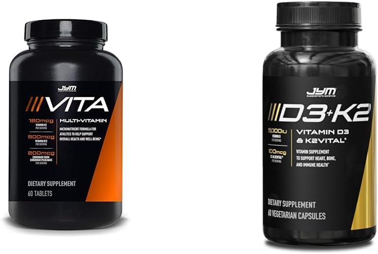 JYM Συμπλήρωμα Επιστήμη Vita JYM Πολυβιταμίνη, D3 & K2 Οστική και καρδιοαγγειακή υποστήριξη 60 δισκία
