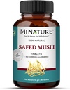 Güvenli Musli Tabletler Doğa tarafından | Pure & Natural herb | Kimyasal & Preservative| Plant Based Gluten Free |90 Tablet, 45 Days Supply 1000 mg
