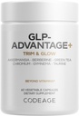 Kodage GLP-Advantage+ Supplement - Metabolic & GLP-1 Activity Support - Kromium, Berberine, Green Tea, Gymnema, Curcumin, Taurine, Resveratrol - Kilo Management & Gut Health, Non-GMO - 60 Capsules