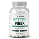 Organiks Ocean Better Fiber - Daily Fiber Supplement - Soften Stool for Effortless Bowel Hareketler - Psyllium Hulk ve Terpery Elm - 90 Capsules