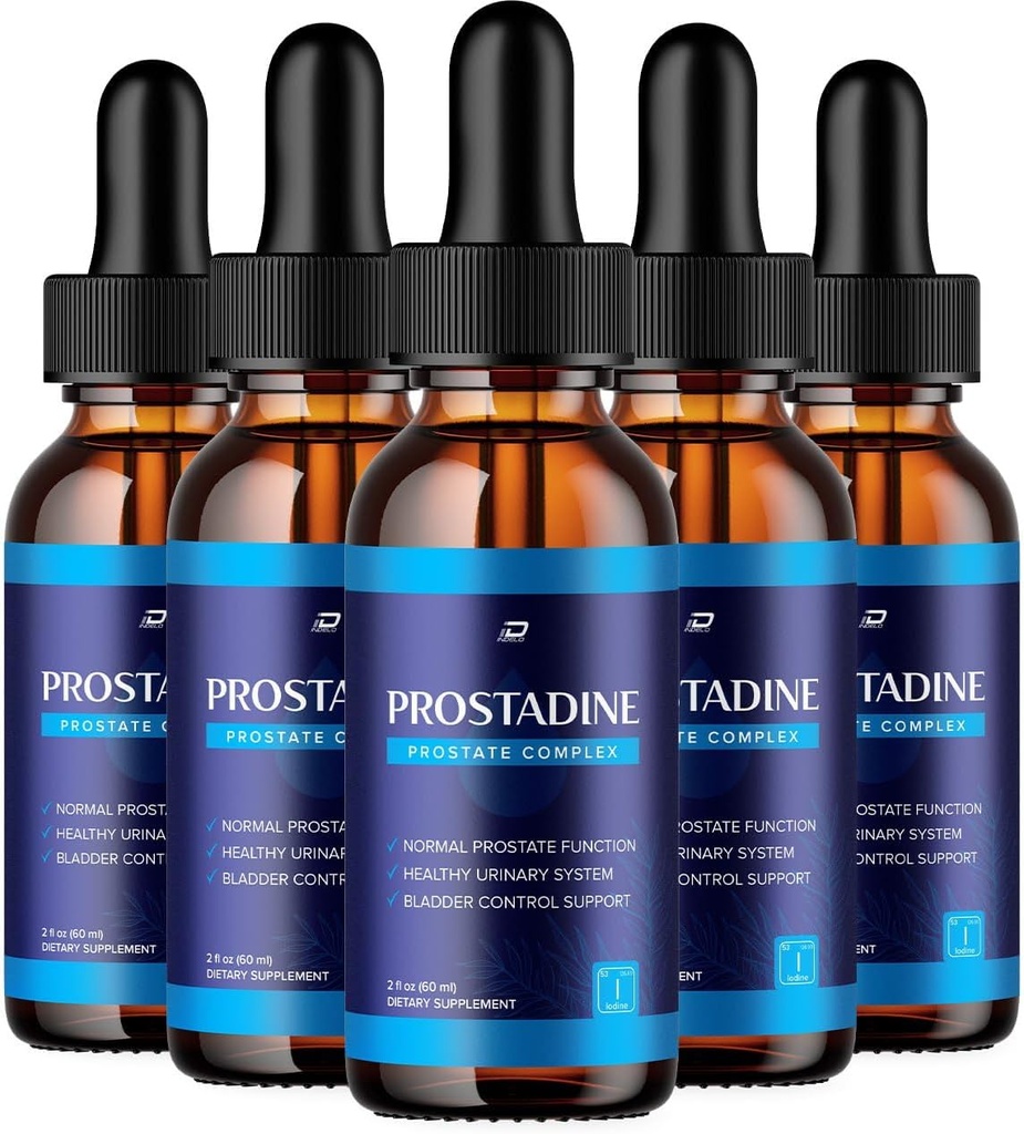 Prostadine Drops for Health - Bladder Urinating Issues - Prostadine Supplement, maksimum Güçlü Prostatine Droppers, 2024 Yeni Geliştirilmiş Formulation, Prostadine (5 Pack- 5 Ay Supply)