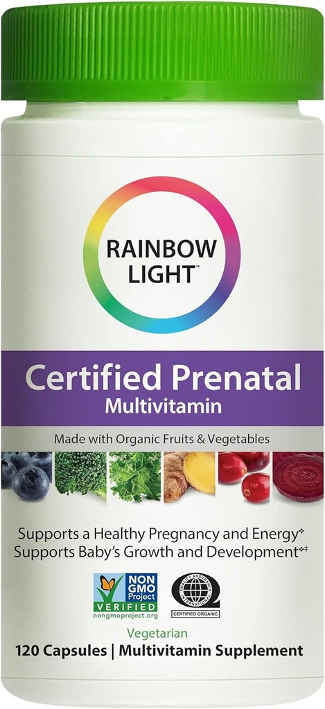 Rainbow Light Prenatal Multivitamin, Immune Support, 120 Capsules (Package May Vary)
