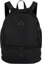 Συρόμενη τσάντα πλάτης Γυμναστήριο Backpack με Shoe Compartment για άνδρες γυναίκες String Sports Bag με Wet Pocket Cinch Swim Beach Bag, Μαύρο (Patent Pending)