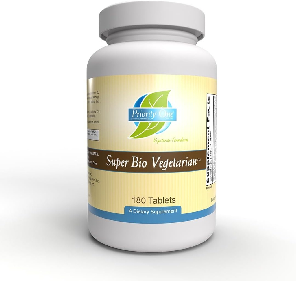 Προτεραιότητα One Vitamins Super Bio Vegetarian 180 Tablets - Υποστήριξη ανοσοποιητικού συστήματος*- Κλινική Δύναμη - Οφέλη από τα μανιτάρια Shiitake & Maitake.