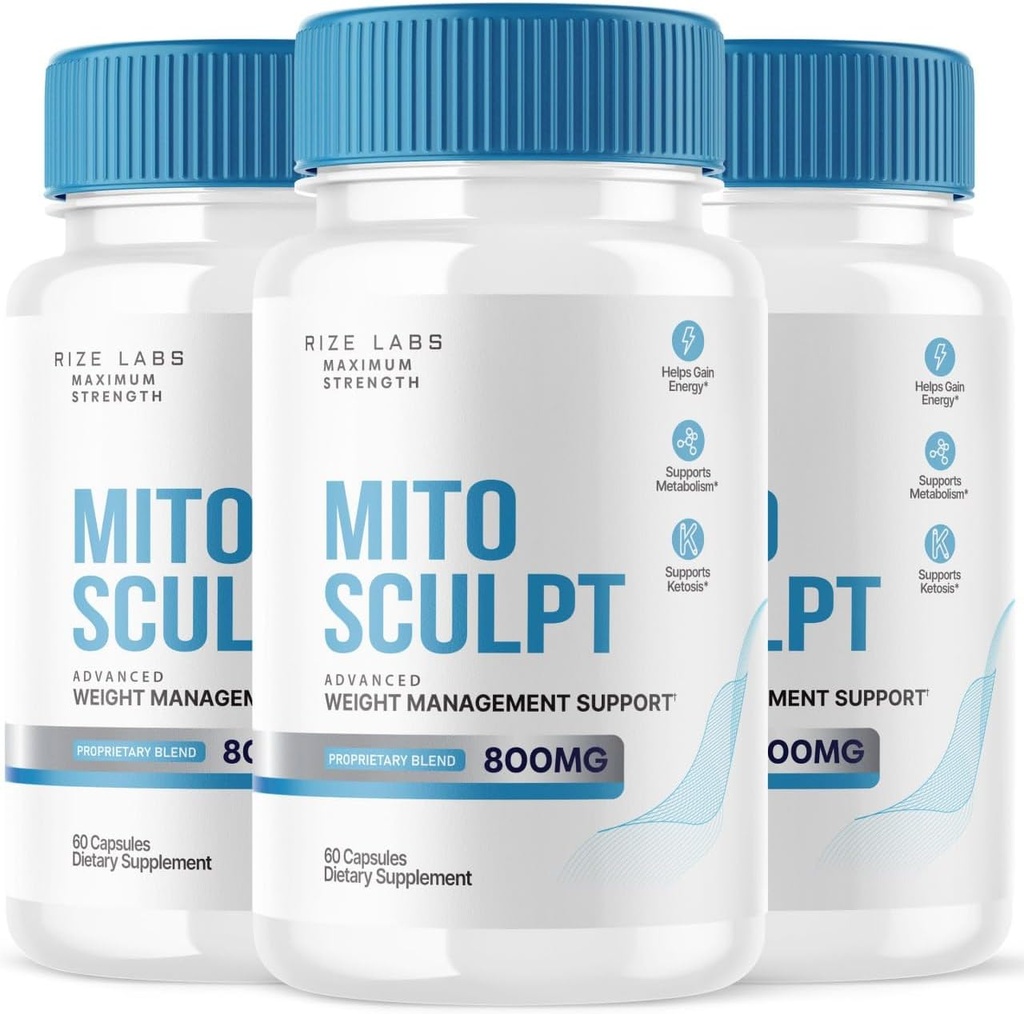 Laboratuvarları MitoSculpt Kilo Kayıpları - MitoSculpt Advanced Formula Capsules ile İdeal Bedeninizi Sculpt, Supplement to Turn Mobilized Stored Fat for Yakıt (180 Capsules) (Paket 3 )
