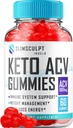 Slimsculpt Keto ACV Gummies - Gelişmiş Formula Slim Sculpt DW Plus ACV Gummies Apple Cider Vinegar Keto Slimsculpt ACV Gummies Diyetary Supplement Yorumlar Men Women (60 Gummies)