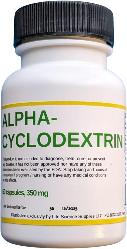 Alfa Cyclodextrin Capsules, 2 x 60 ct, (120 Capsules Total)