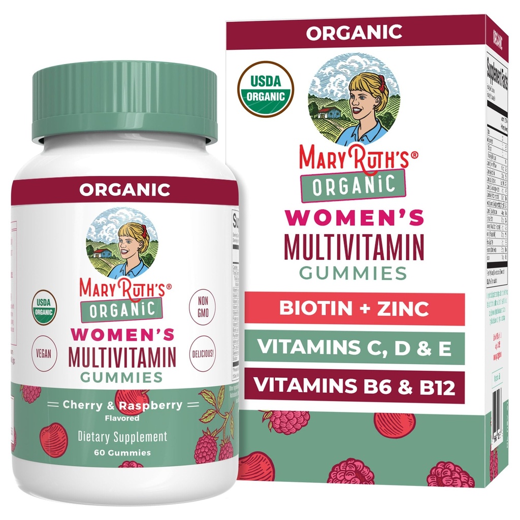 MaryRuth Organics Multivitamin for Women 14 | Women's Multivitamin Gummies for Immune Support| Skin Health | Sugar Free | Vegan | Non-GMO | 60