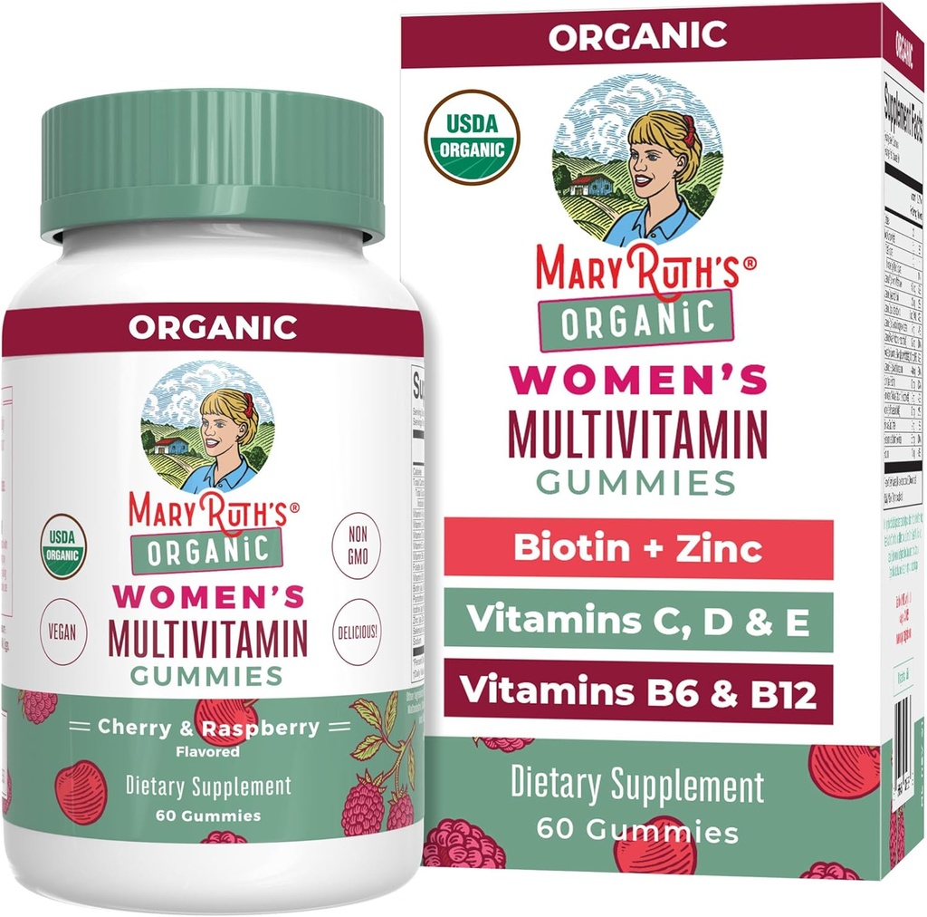 MaryRuth Organics Multivitamin for Women 14 | Women's Multivitamin Gummies for Immune Support| Skin Health | Sugar Free | Vegan | Non-GMO | 60