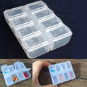 Clear Weekly Pill Case Pill Storage Box Gap Travel Pill Organize Gıda Not PP Material to carry (1)