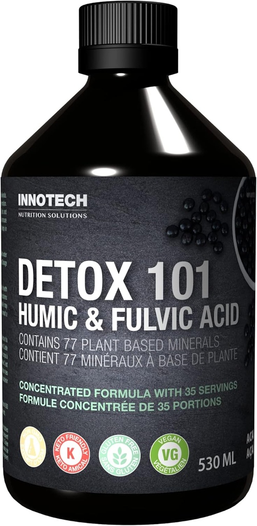 INNOTECH Διατροφή: Detox 101 με Humic και Fulvic Acid, Acai Green Tea- 500ml