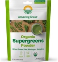 Amazing Grass Super Greens ATM: Greens Toz Mixie Mix with Spirulina, Moringa, Buğday Grass & Kale Smoothie ATM, Chlorophyll provideing Greens, 30 Services