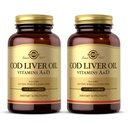 Solgar Cod Liver Oil - 100 Softgels - Vitaminler A & D - Non-GMO, Gluten Free - 100 Hizmet