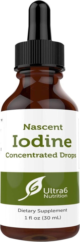 Nascent Iodine Drops Supplement σε υγρή συμπυκνωμένη Βάμμα για την καλύτερη απορρόφηση και για την υποστήριξη του θυρεοειδούς