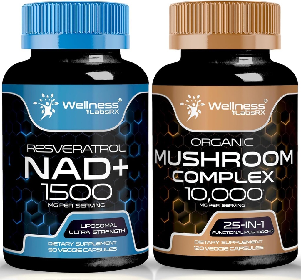 WELNESS LABSRX NAD συμπλήρωμα, 1500mg - Λιποσωμική NAD+ Συμπλήρωμα με Resveratrol 