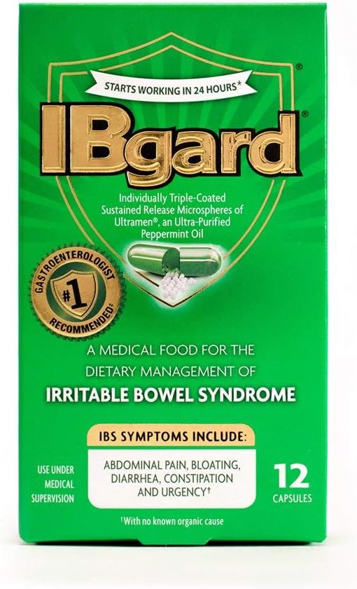 IBgard Irritable Bowel Sendromu Capsules - 12 ct, 3 Paket