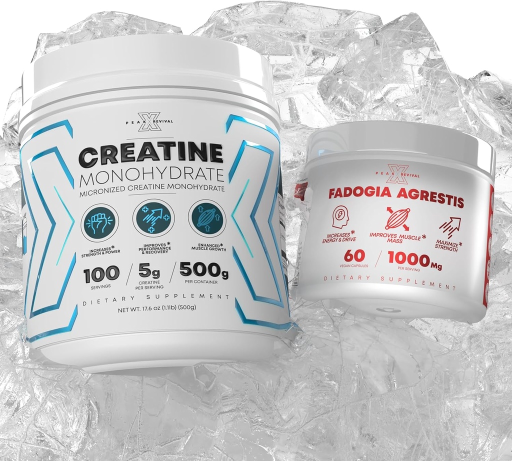 Επιδόσεις Μικρονωμένο Monohydrate Creatine Συμπλήρωμα σκόνης + Fadogia Agrestis Χωρίς γλουτένη, Μη ΓΤΟ, Vegan
