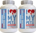 I LOVE MY PETS LLC Immune Boost for Cats - CAT Immune Support - Booster - Healthy Supplement - cat Liver Food - 120 Treats (2 Bottles)