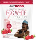 Jay Robb - Egg White protein Toz, Outrageously Delicious, Strawberry, 10 Hizmet (12 oz)