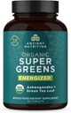 Eski Beslenme Supergreens Energizer Tabletleri, Organik Superfood Tabletleri Caffeine ile yapılır, Gerçek Meyveler, Sebzeler ve Herbs, Digestive ve Enerji Desteği için, 90 Kont