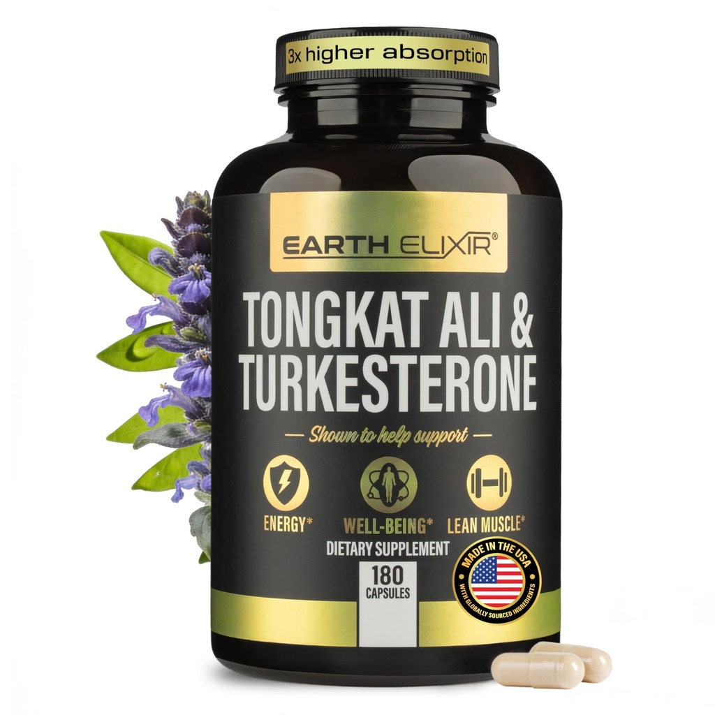 Turkesterone Tongkat Ali για τους άνδρες και τις γυναίκες – 2-σε-1 Φυσική τεστοστερόνη Υποστήριξη για την ενέργεια και την καταλληλότητα - Υψηλή ισχύς Turkesterone συμπλήρωμα για τους άνδρες με Tongkat Ali –– Pure Μη-GMO Formula