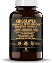 Kingslayer: 7-in-1 Testosterone Booster for Men w/KSM-66, Fadogia, Suma Root, L-Theanine, Zinc, Boron, Magnesium – Muscle, Energy, Libido & Focus