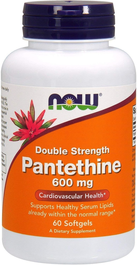 Pantethine, 600 mg, 60 SGELS Şimdi Gıdalar (Görüngelerin Paketi)