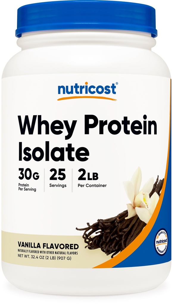 Nutricost Whey Protein Isolate Toz (Vanilla) 2LBS
