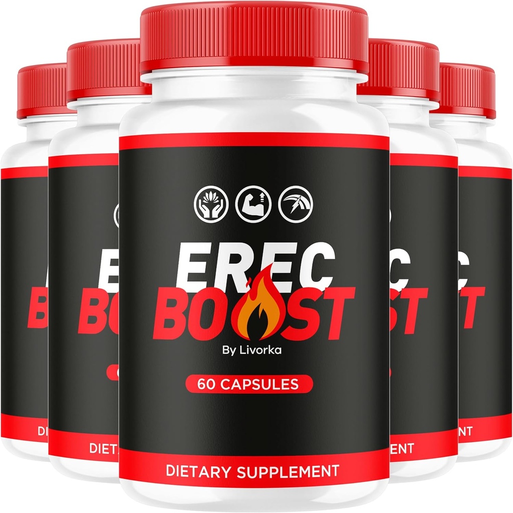 (5 Pack) ErecBoost κάψουλες, αρχικό συμπλήρωμα καψούλες pastillas - Σύνθετη Φόρμουλα, 300 κάψουλες για 5 μήνες