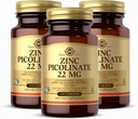 Solgar çinko Picolinate 22 mg, 100 Tabletler (Pazar 3) - Sağlıklı Ciltleri Destekler Immune Sistemi, Normal Tadı ve Vizyon - Antioksi - Non-GMO, Vegan, Gluten Free, Kosher - 300 Toplam Hizmetler