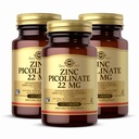 Solgar çinko Picolinate 22 mg, 100 Tabletler (Pazar 3) - Sağlıklı Ciltleri Destekler Immune Sistemi, Normal Tadı ve Vizyon - Antioksi - Non-GMO, Vegan, Gluten Free, Kosher - 300 Toplam Hizmetler