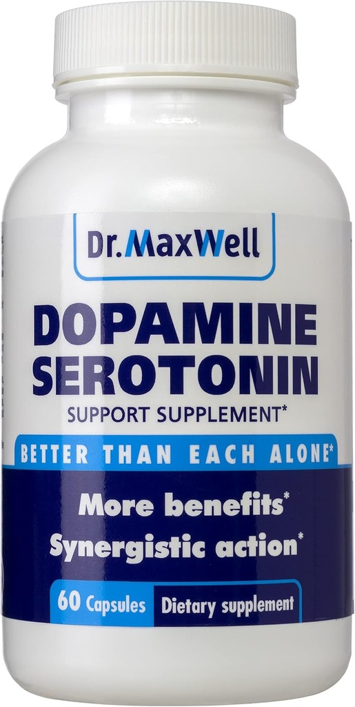 Serotonin ve Dopamine Supplements, Daha İyi Dopamine veya Serotonin Desteği Sadece. Normal Nörotransmitter Seviyelerini Korumaya yardımcı olur. Mucuna Pruriens, 5-HTP, 60 Capsules Kadınlar Erkekler