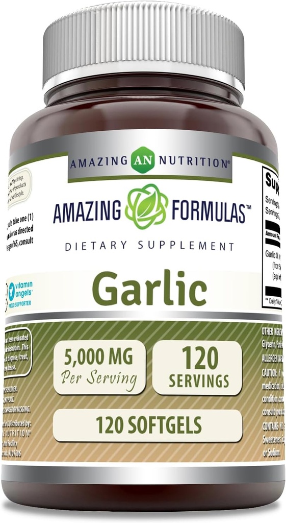Amazing FormulasFree Supplement | 50 Mg Inter (100:1) | 5000 Mg Eşdeğer | 120 Softgels | Non-GMO | Gluten-Free | Made in USA